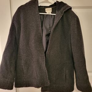 Women's warm jacket, charcoal gray, size L